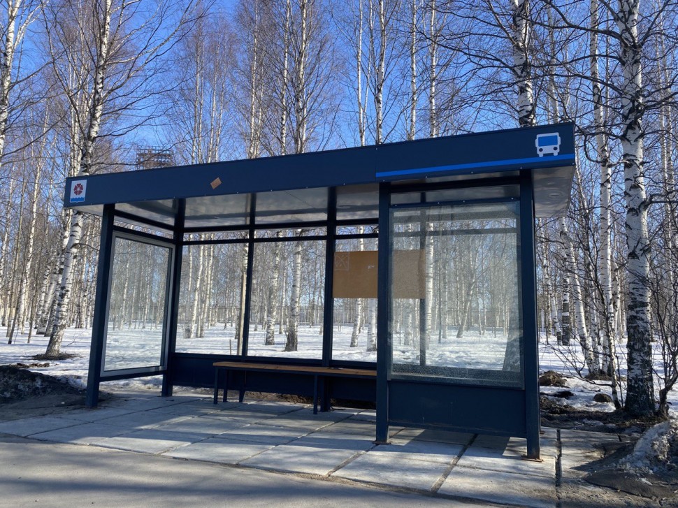 В Северодвинске установят стеклянную остановку напротив Дворца молодежи